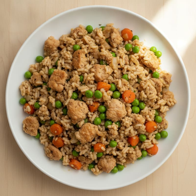 Savory Ground Turkey and Rice Skillet with Sweet Peas and Carrots