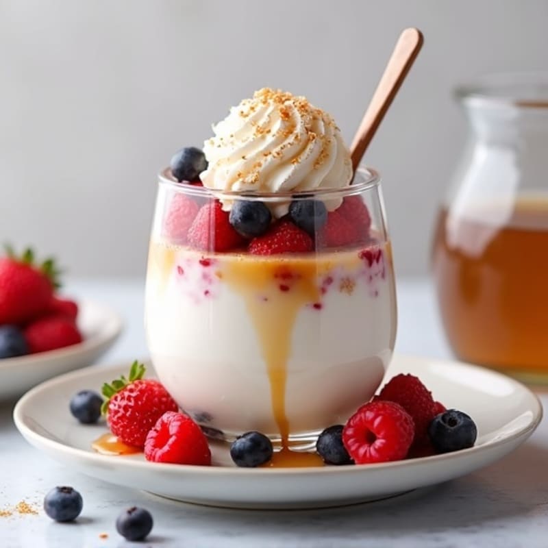 Greek Yogurt Protein Parfait with Mixed Berries