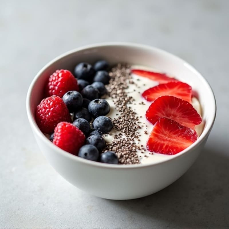 Creamy Greek Yogurt Protein Bowl with Mixed Berries
