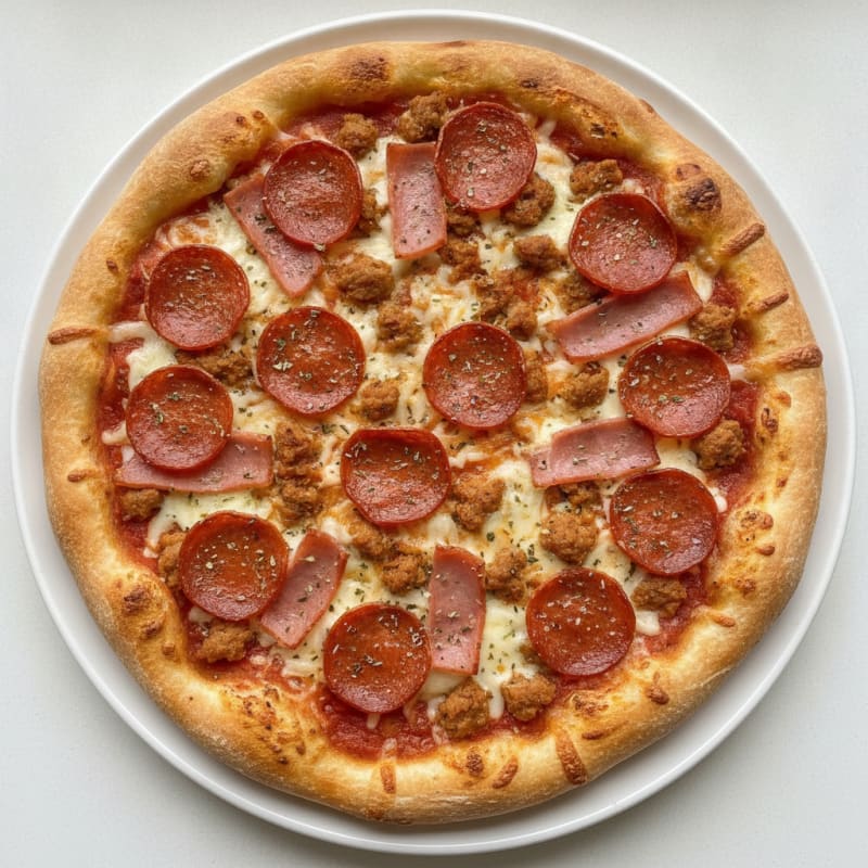 Meat Lovers Stuffed Crust Pizza