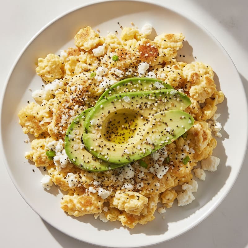 Avocado Scramble with Everything Seasoning