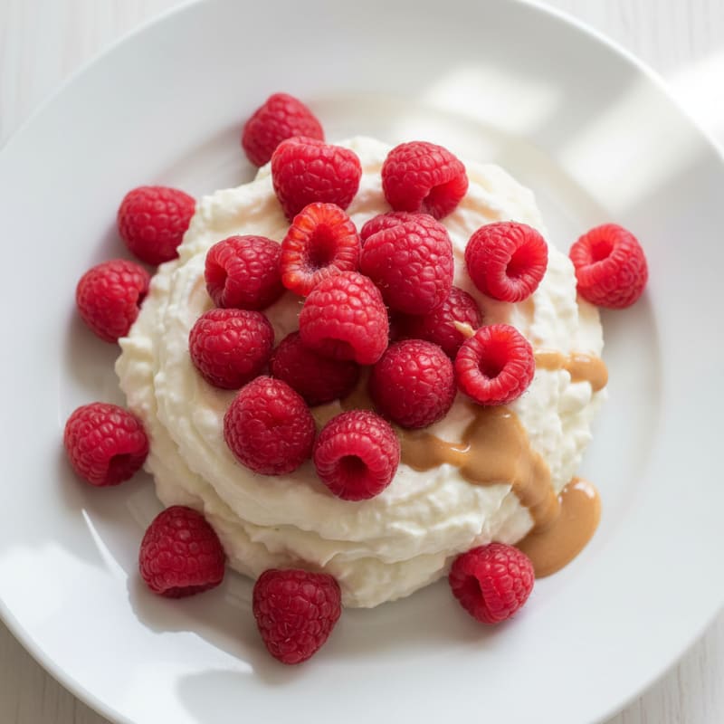 Silky Greek Yogurt Protein Mousse with Fresh Berries