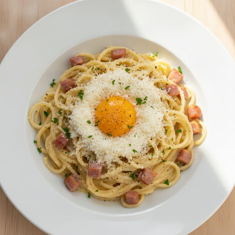 Classic Carbonara with Pancetta and Egg