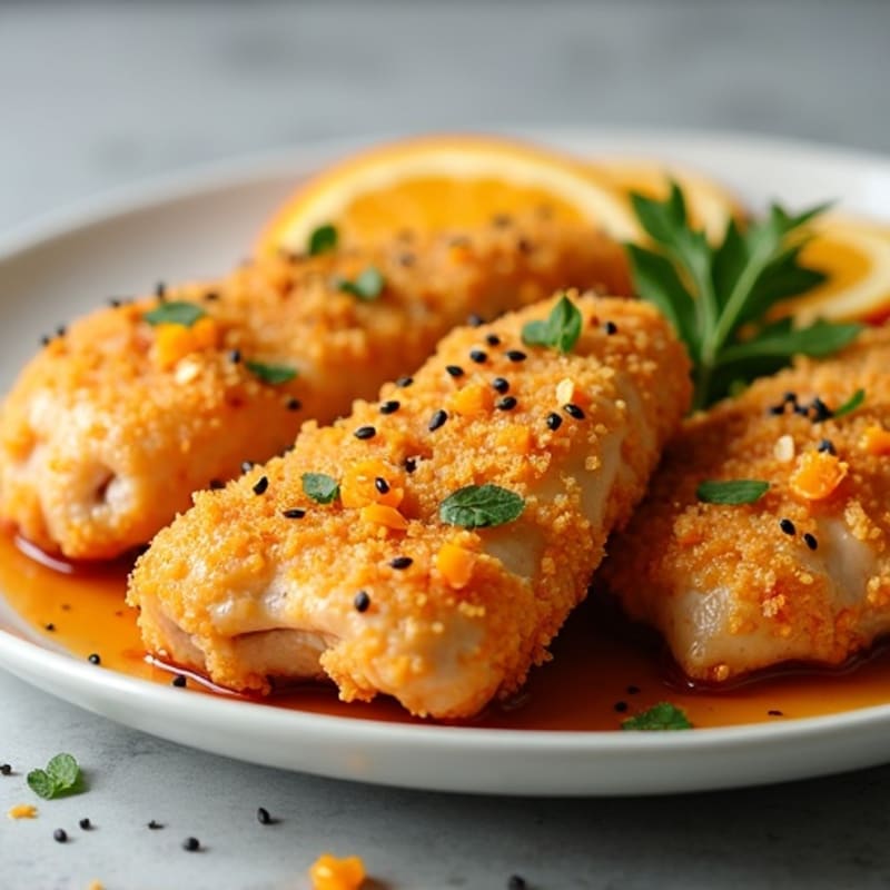 Crispy Baked Orange Chicken