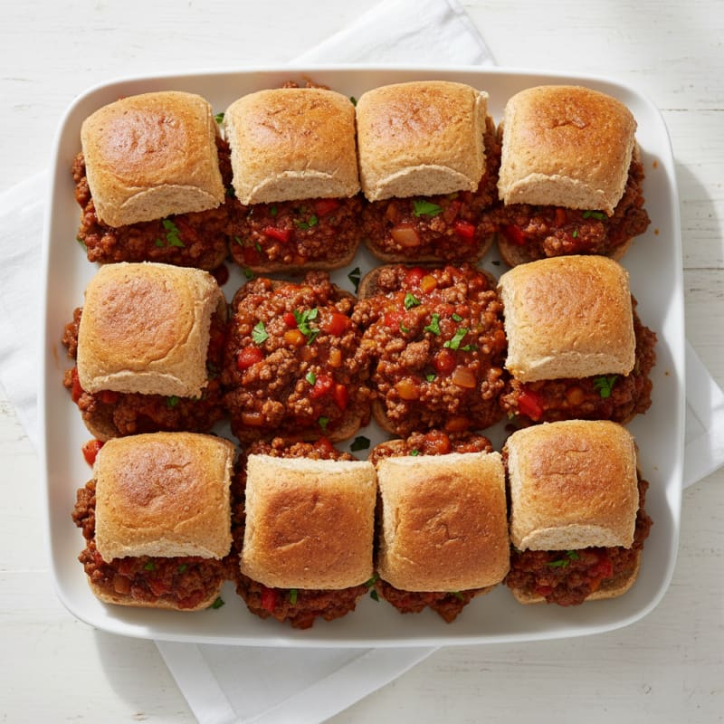 Smoky BBQ Beef Sloppy Joe Sliders