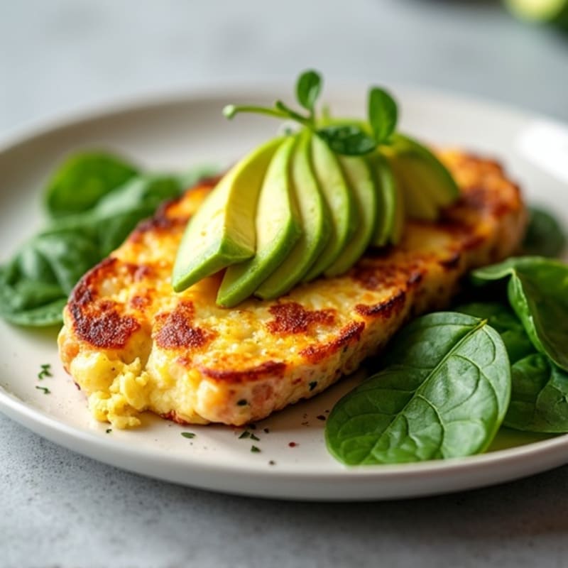 Egg White and Turkey Sausage Scramble with Spinach