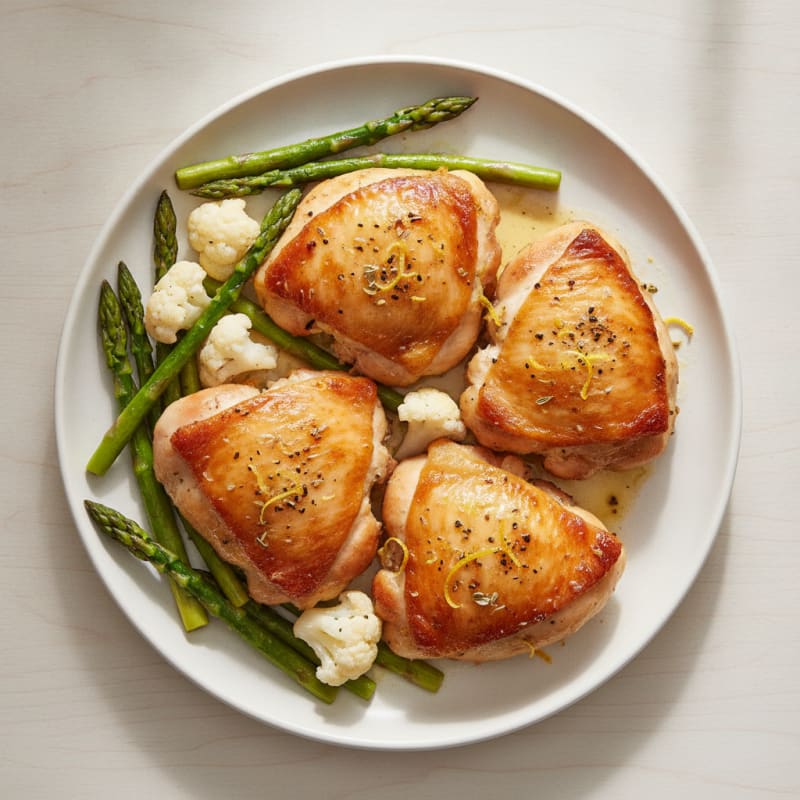 Lemon-Herb Roasted Chicken Thighs