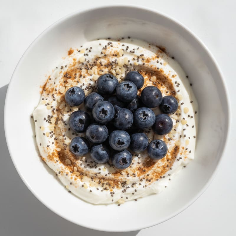 Silky Greek Yogurt Bowl with Chia Seeds and Hemp Hearts