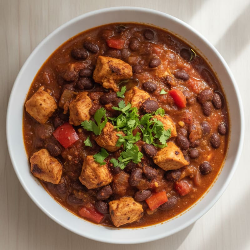 Chipotle Chicken and Black Bean Chili