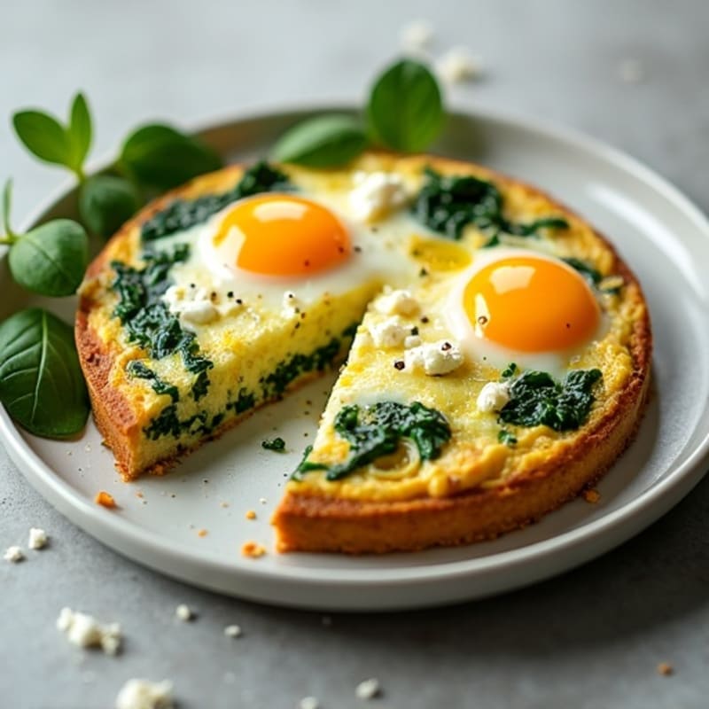Fluffy Egg and Spinach Frittata