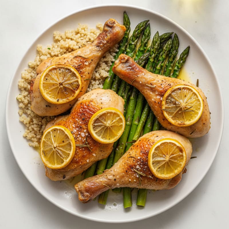 Lemon-Herb Roasted Chicken Legs