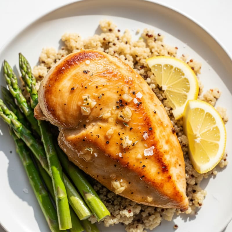 Golden Pan-Seared Chicken with Zesty Lemon
