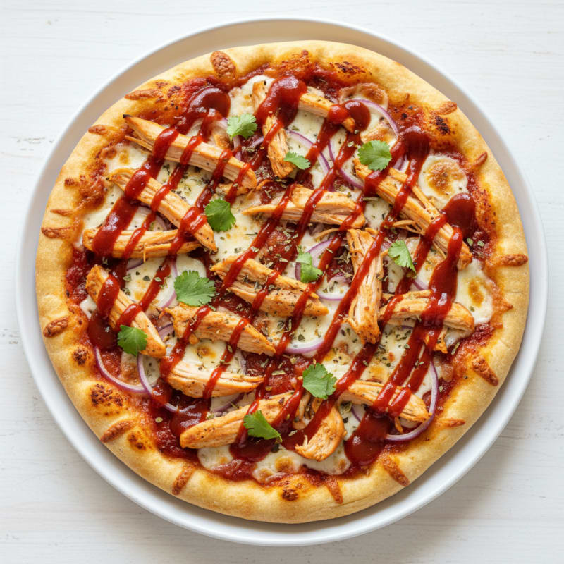 High-Protein BBQ Chicken Pizza