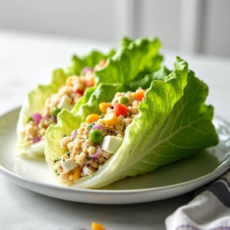 Creamy Greek Yogurt Egg Salad Lettuce Wrap