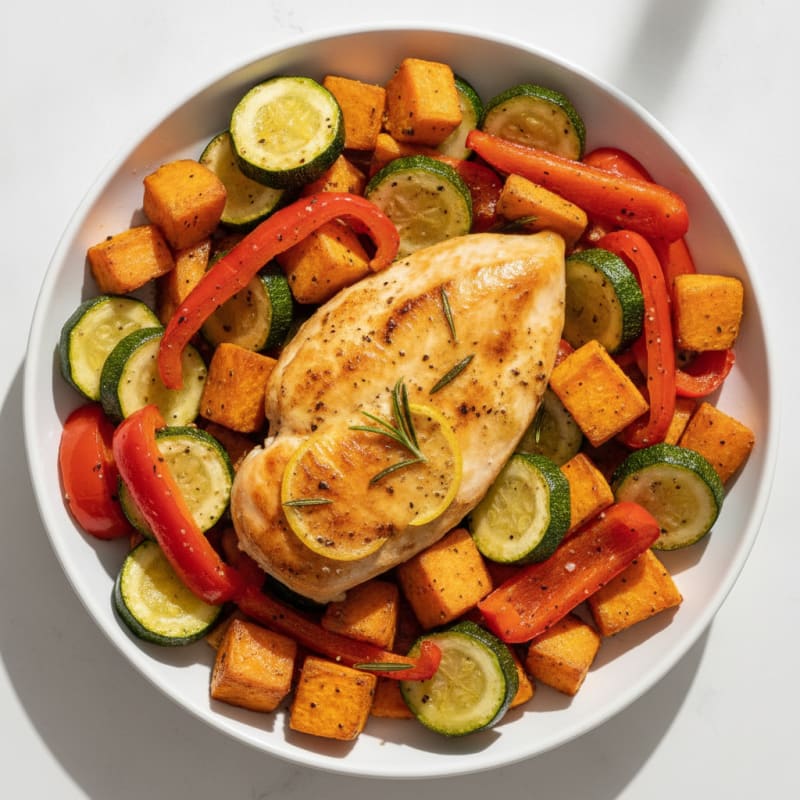Lemon Herb Chicken with Roasted Vegetables