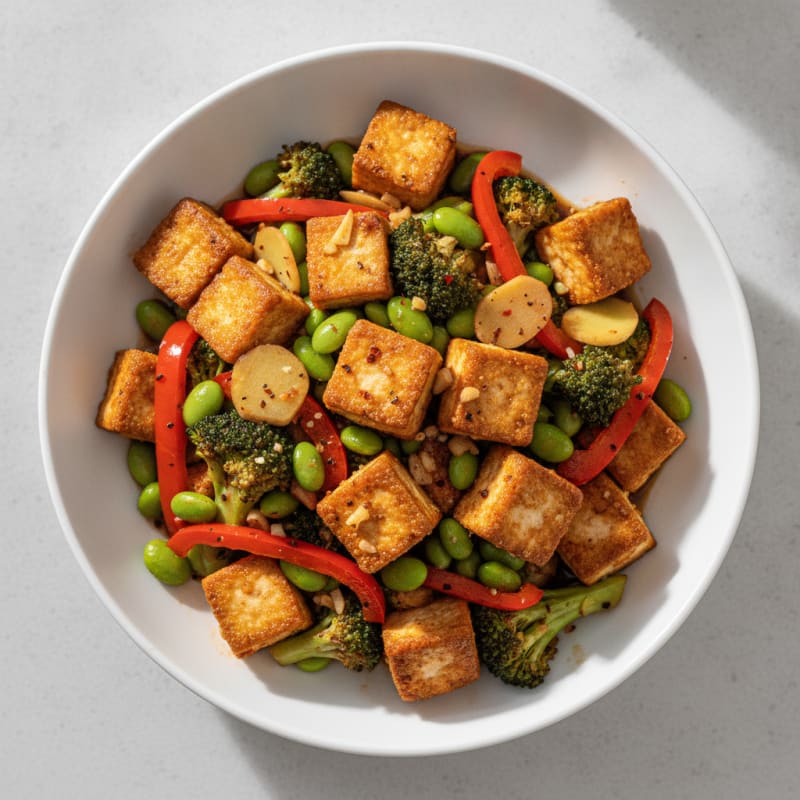 Garlic-Ginger Tofu Stir-Fry