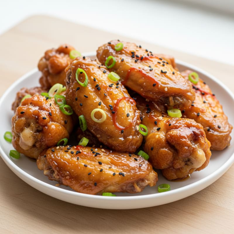 Crispy Honey-Glazed Chicken Wings