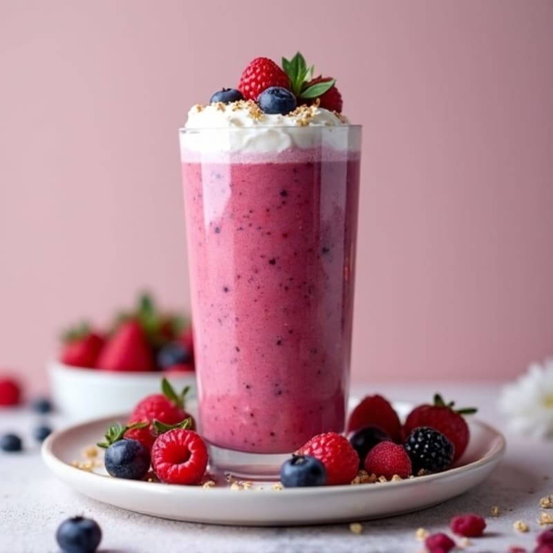 Triple Berry Protein Power Smoothie