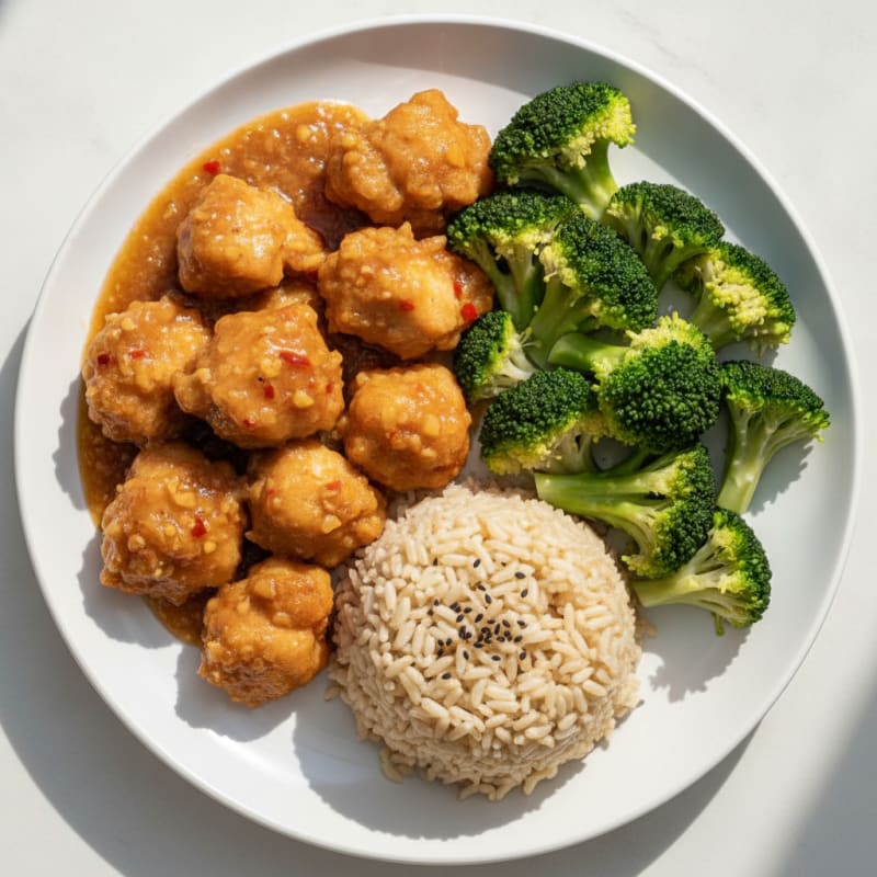 General Tso's Chicken with Broccoli
