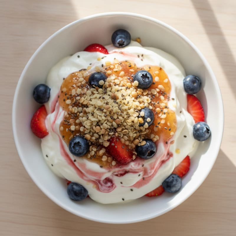 Creamy Greek Yogurt Protein Parfait with Berries
