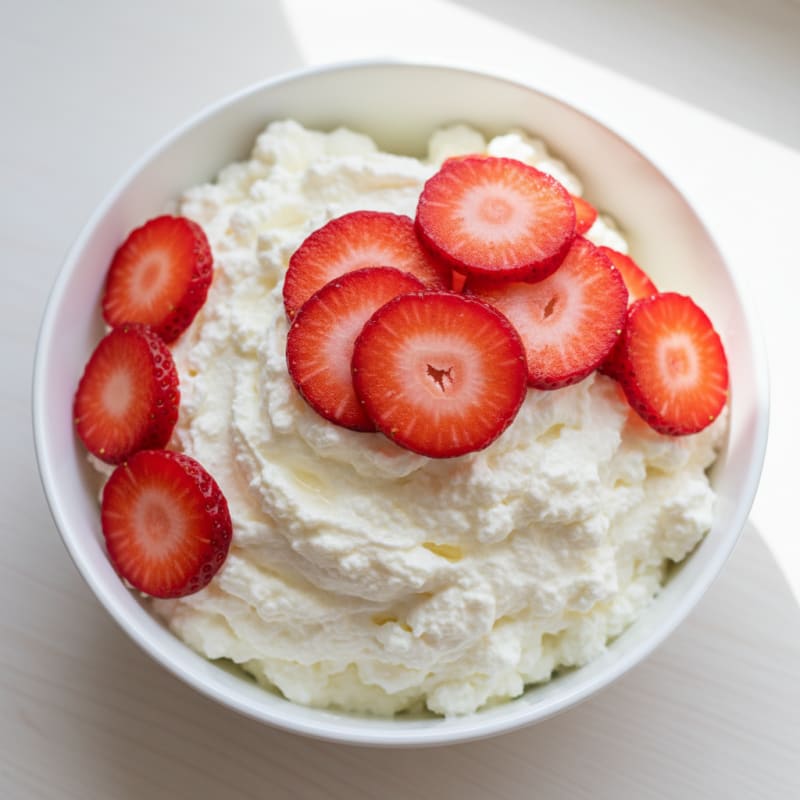 Silky Cottage Cheese and Strawberry Protein Bowl
