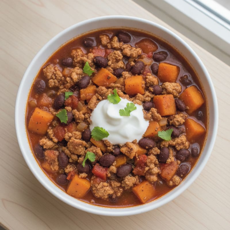 Sweet Potato and Black Bean Chili