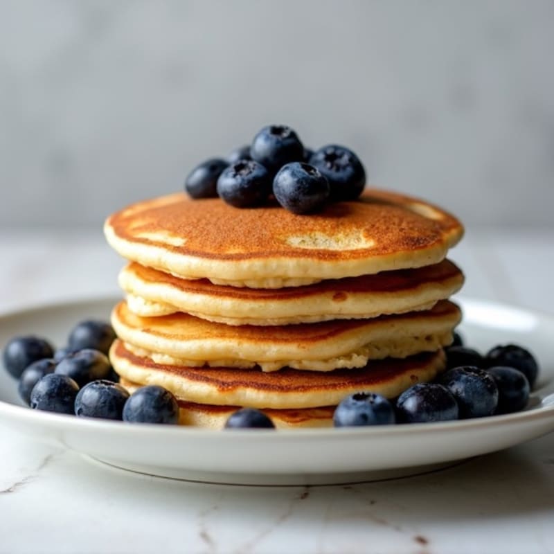 Fluffy High-Protein Blueberry Pancakes