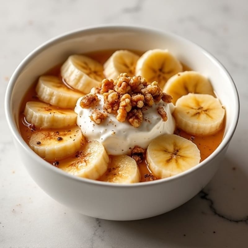 Cinnamon-Maple Caramelized Banana Bowl