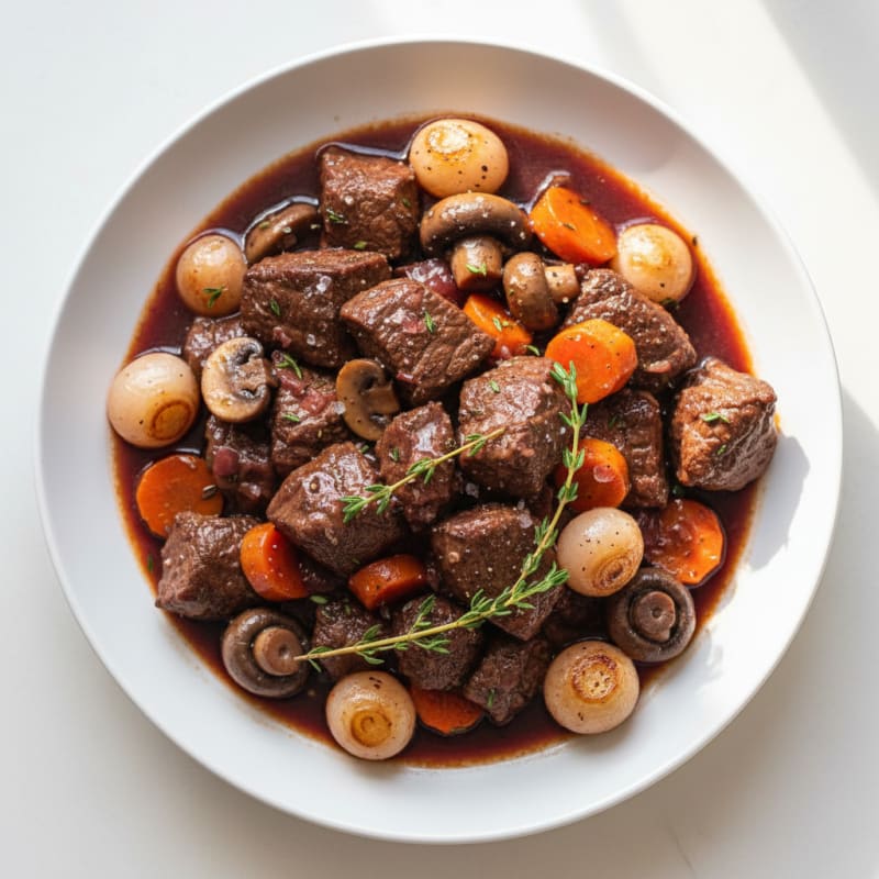 Beef Bourguignon with Pearl Onions