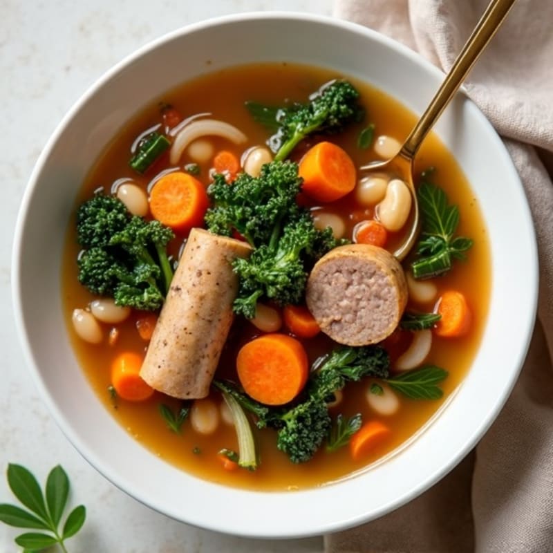 Hearty White Bean and Kale Sausage Soup