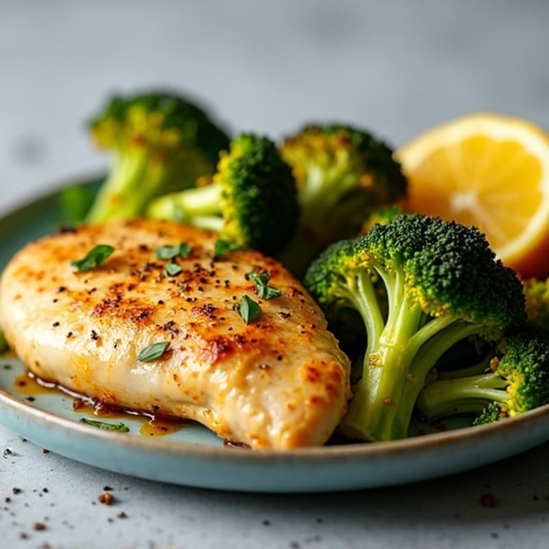 Sheet Pan Citrus-Garlic Chicken and Crispy Broccoli