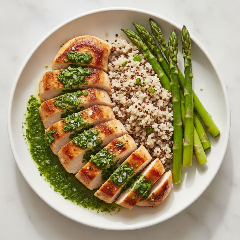 Pan-Seared Chicken with Herb Sauce