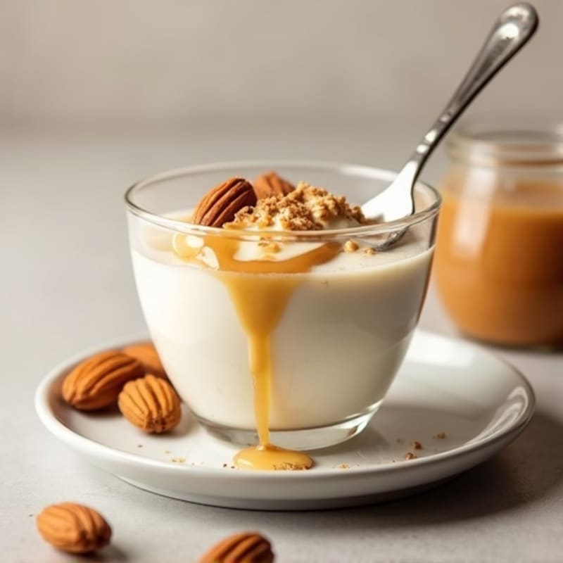 Silky Greek Yogurt Protein Pudding with Almond Butter