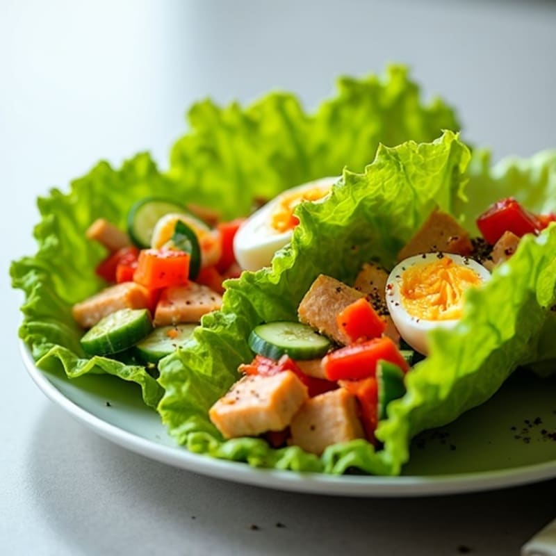 Spicy Tuna Fresh Lettuce Wraps
