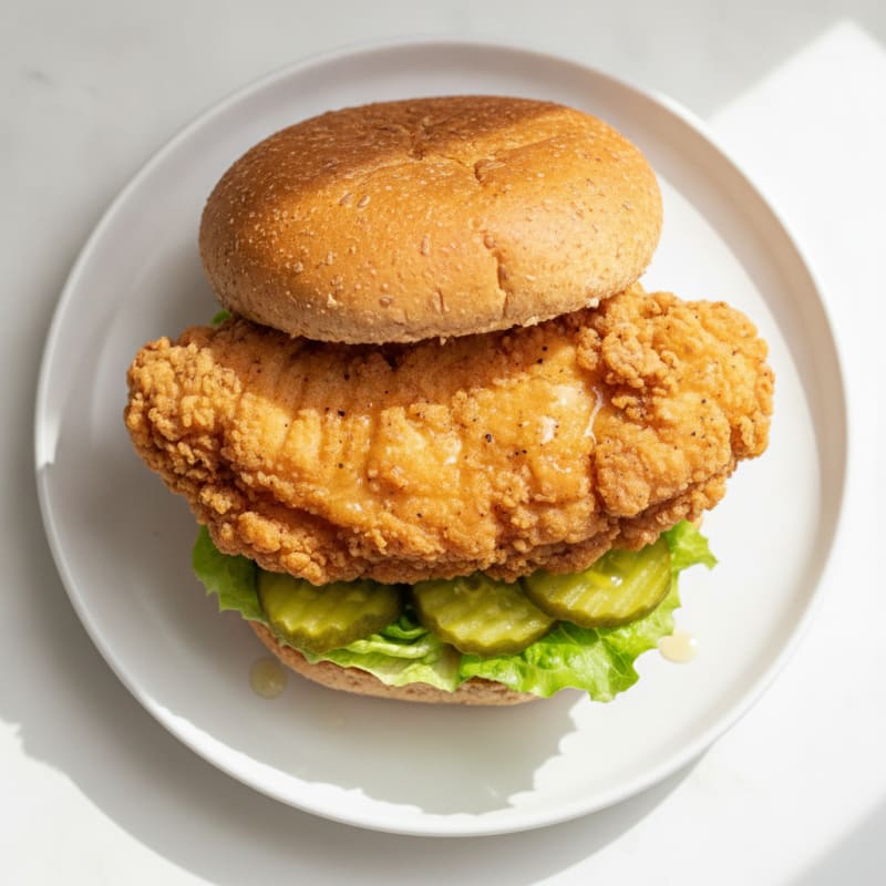 Buttermilk Fried Chicken Sandwich with Pickles