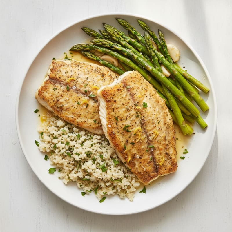 Lemon-Herb Baked Tilapia with Asparagus