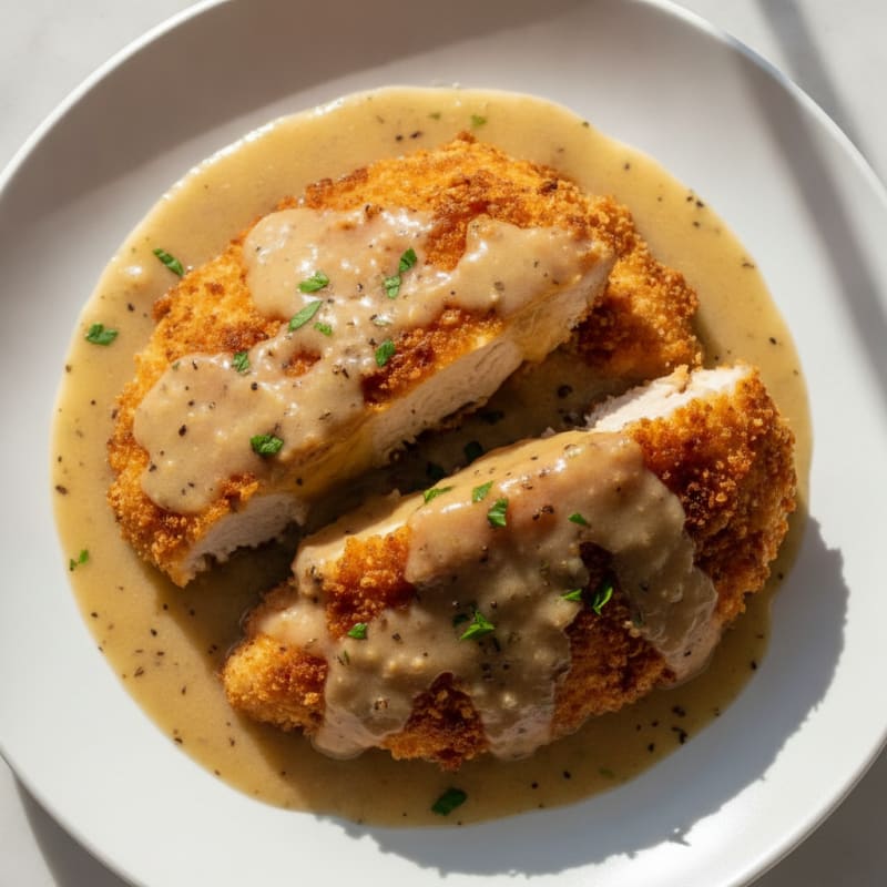 Buttermilk Fried Chicken with Creamy Gravy