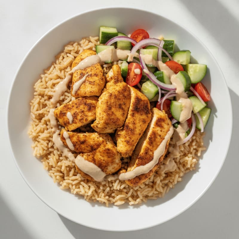 Chicken Shawarma Rice Bowl