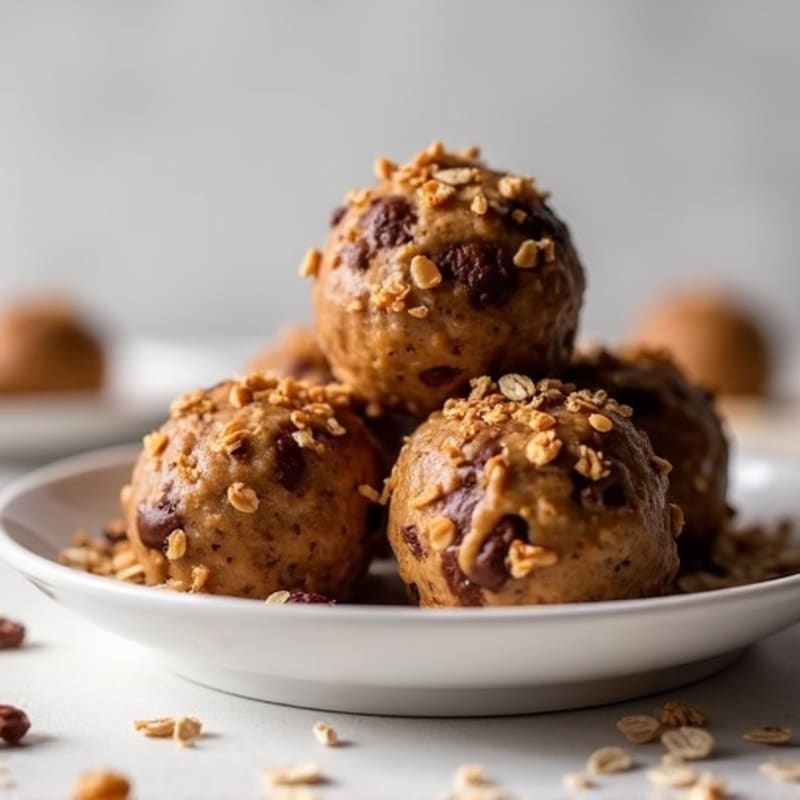 No-Bake Peanut Butter Chocolate Protein Bites