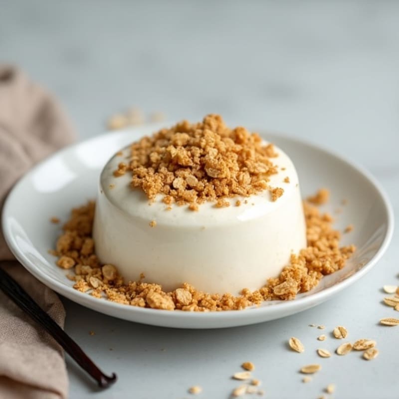 Greek Yogurt Protein Mousse with Crumbled Oats