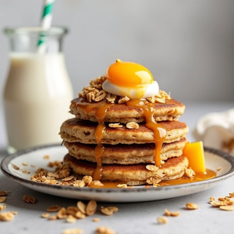 Protein-Packed Almond Butter Oat Flapjacks