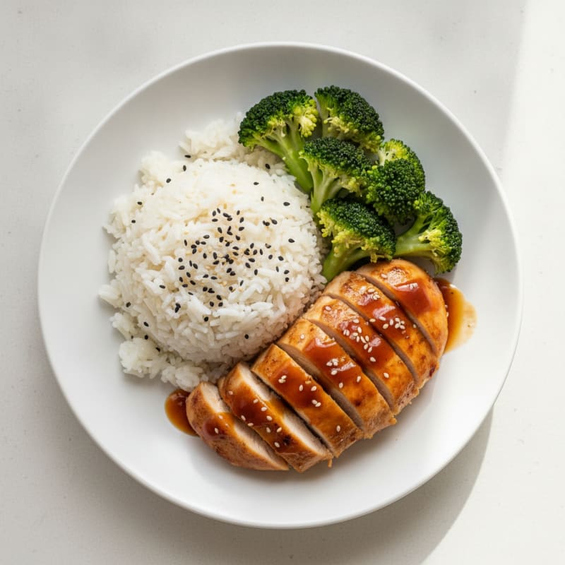 Teriyaki Glazed Chicken with Sesame Rice