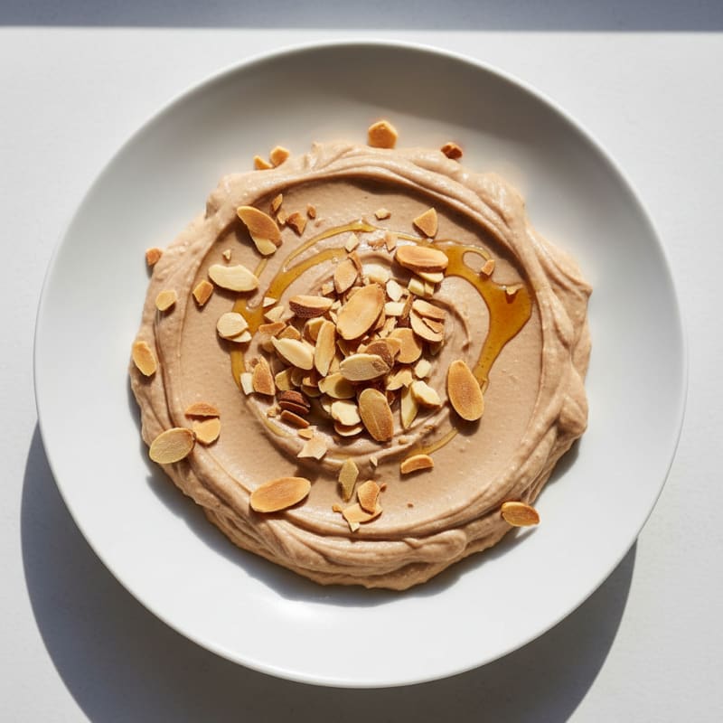 Silky Greek Yogurt Protein Pudding with Almonds
