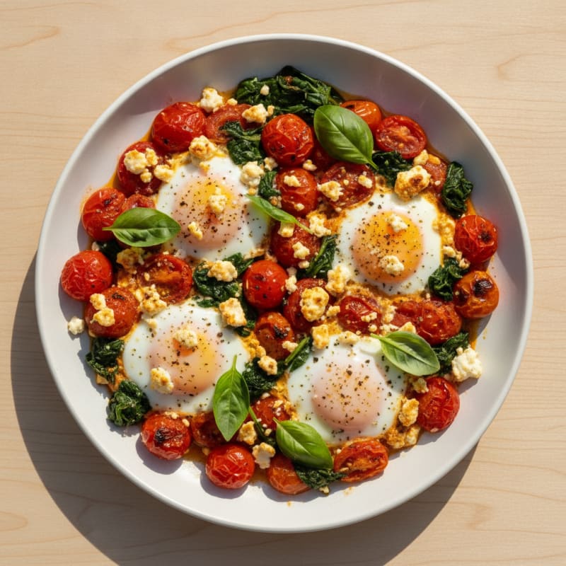 Baked Eggs with Roasted Tomatoes