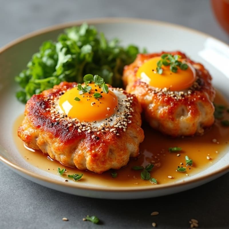 Crispy Asian-Glazed Chicken Thighs with Jammy Ramen Eggs