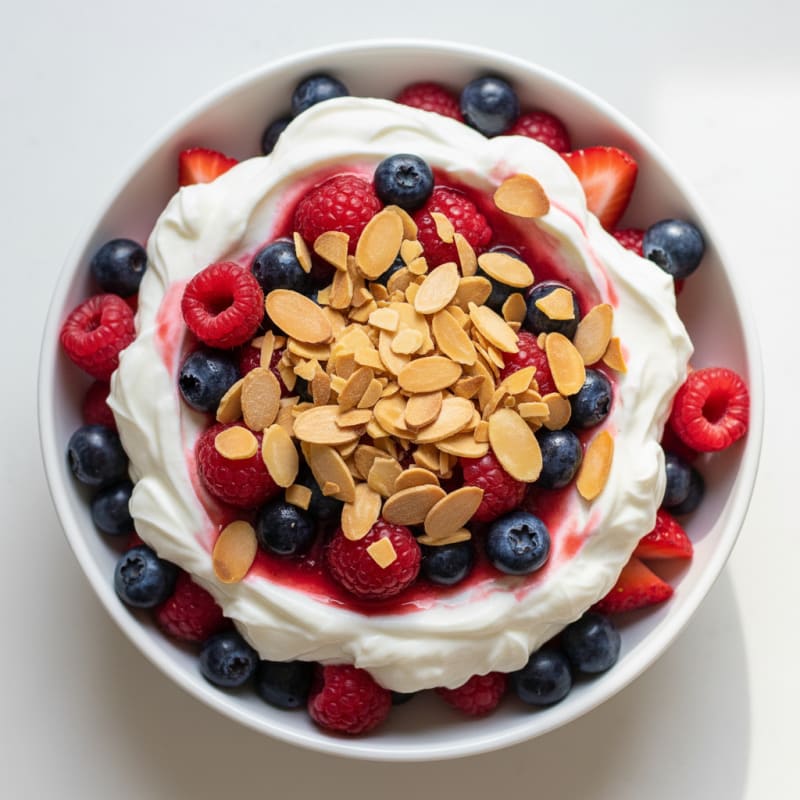 Creamy Greek Yogurt Protein Parfait with Mixed Berries