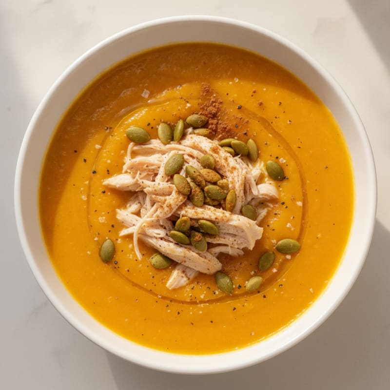 Roasted Butternut Squash and Apple Soup