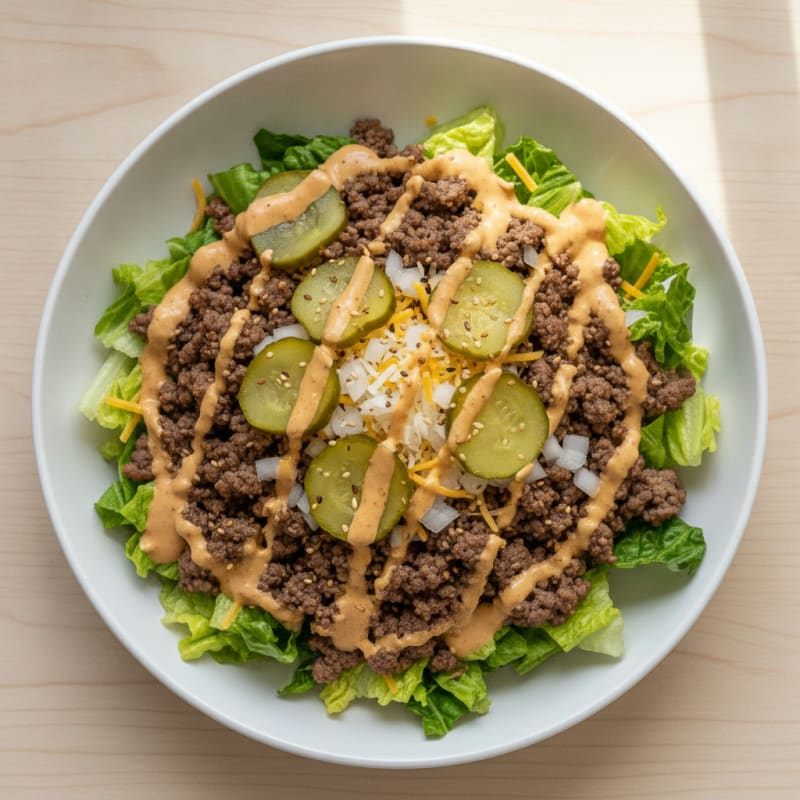 Big Mac Inspired Protein Bowl