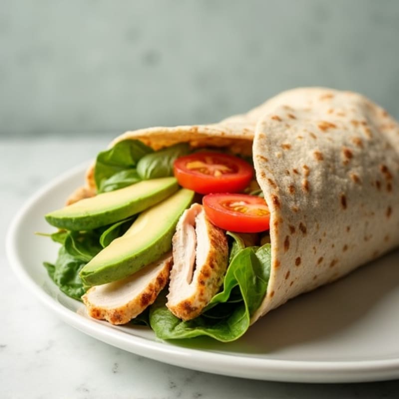 Creamy Turkey Avocado Wrap