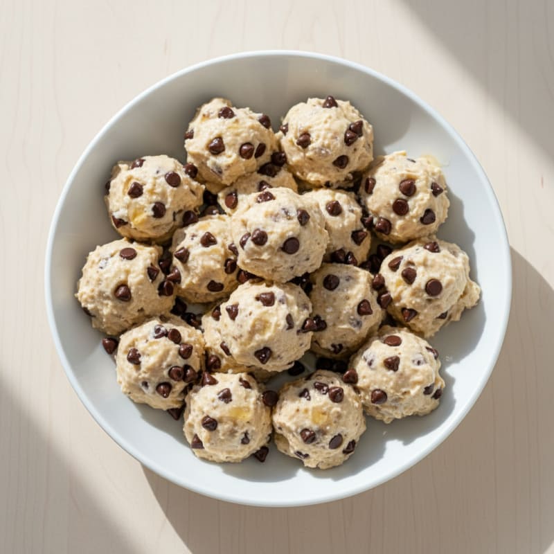 Creamy Chocolate Chip Cookie Dough Bites